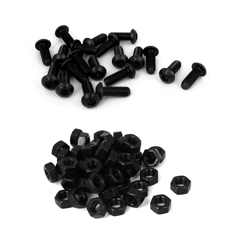 20 PCS M6 X 16Mm Hex Socket Button Head Screws Black With M6 Carbon Steel Grade 8 Hexagon Hex Nut Black 50Pcs
20 PCS M6 X 16Mm Hex Socket Button Head Screws Black With M6 Carbon Steel Grade 8 Hexagon Hex Nut Black 50Pcs
