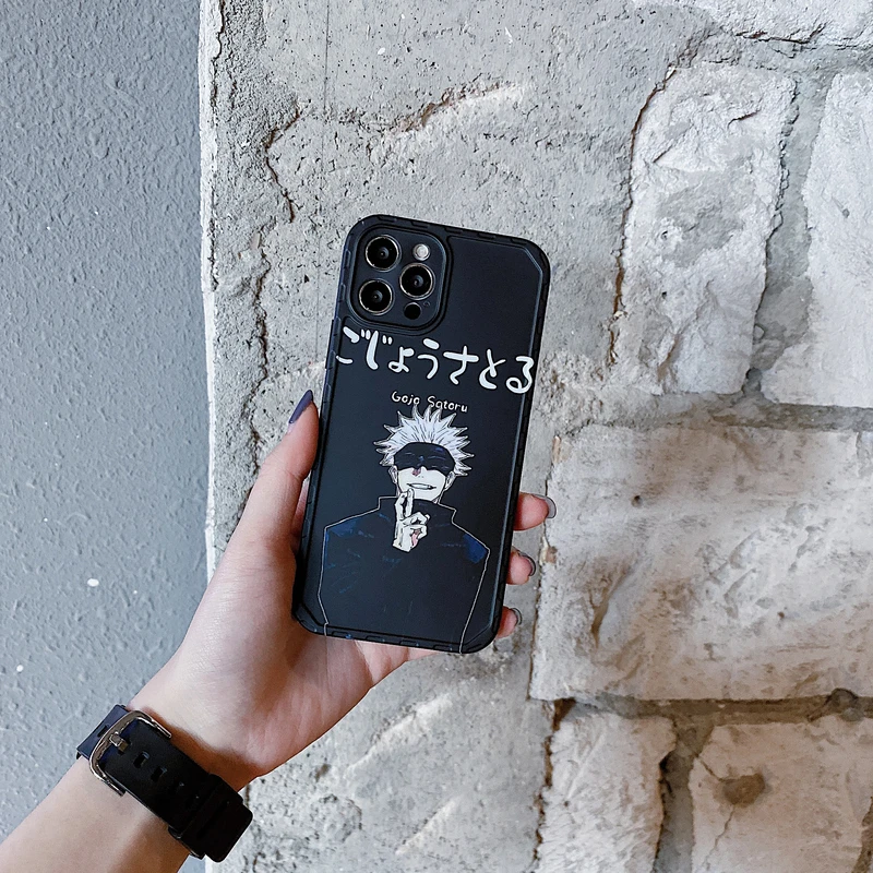 Japanese Anime Jujutsu Kaisen Gojo Satoru Phone Case For iPhone 13 12 11 Pro Max X Xs Max Xr 7 8 Puls Black Soft Silicone Cover
Japanese Anime Jujutsu Kaisen Gojo Satoru Phone Case For iPhone 13 12 11 Pro Max X Xs Max Xr 7 8 Puls Black Soft Silicone Cover
