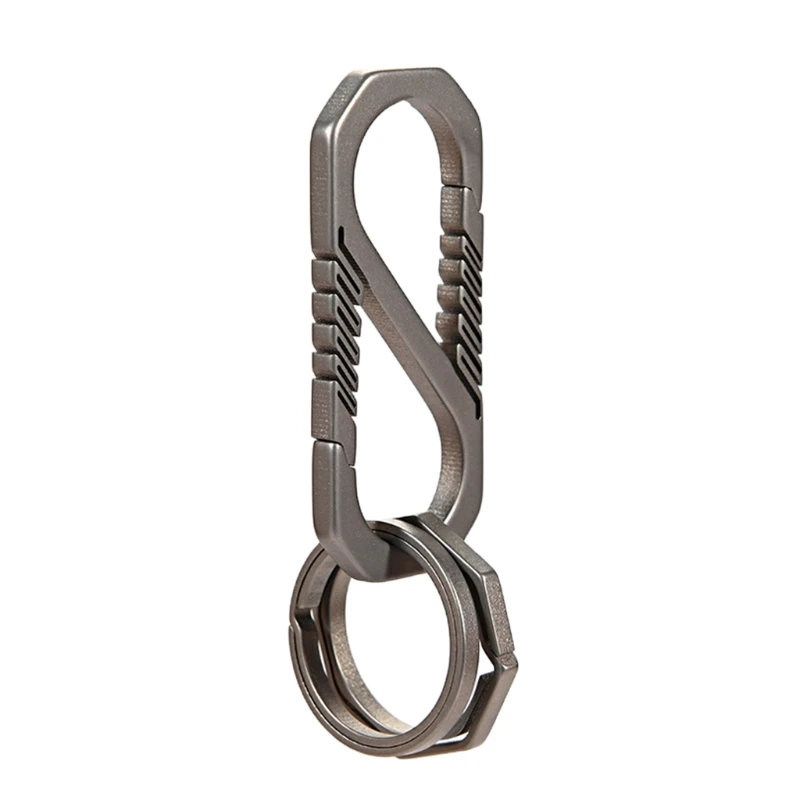 Durable Titanium Alloy Keychain Car Key Holder Backpack Buckle Outdoor Carabiner Spring Snap Hook Clip
Durable Titanium Alloy Keychain Car Key Holder Backpack Buckle Outdoor Carabiner Spring Snap Hook Clip