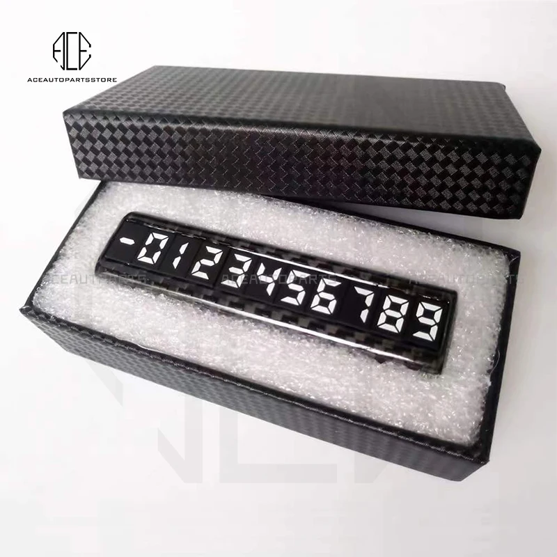 Real carbon fiber Car Styling Temporary Parking Card Phone Number Card Plate Auto Accessories Give a friend a gift
Real carbon fiber Car Styling Temporary Parking Card Phone Number Card Plate Auto Accessories Give a friend a gift