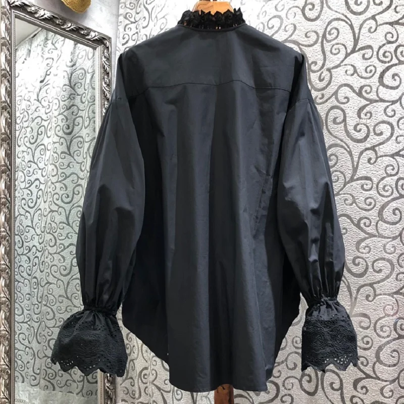 size Shirt Plus 2021 Spring Summer Hot Sale Blouses High Quality Women Big Buttons Front Flare Sleeve Casual Loose Shirt Ladies 
size Shirt Plus 2021 Spring Summer Hot Sale Blouses High Quality Women Big Buttons Front Flare Sleeve Casual Loose Shirt Ladies