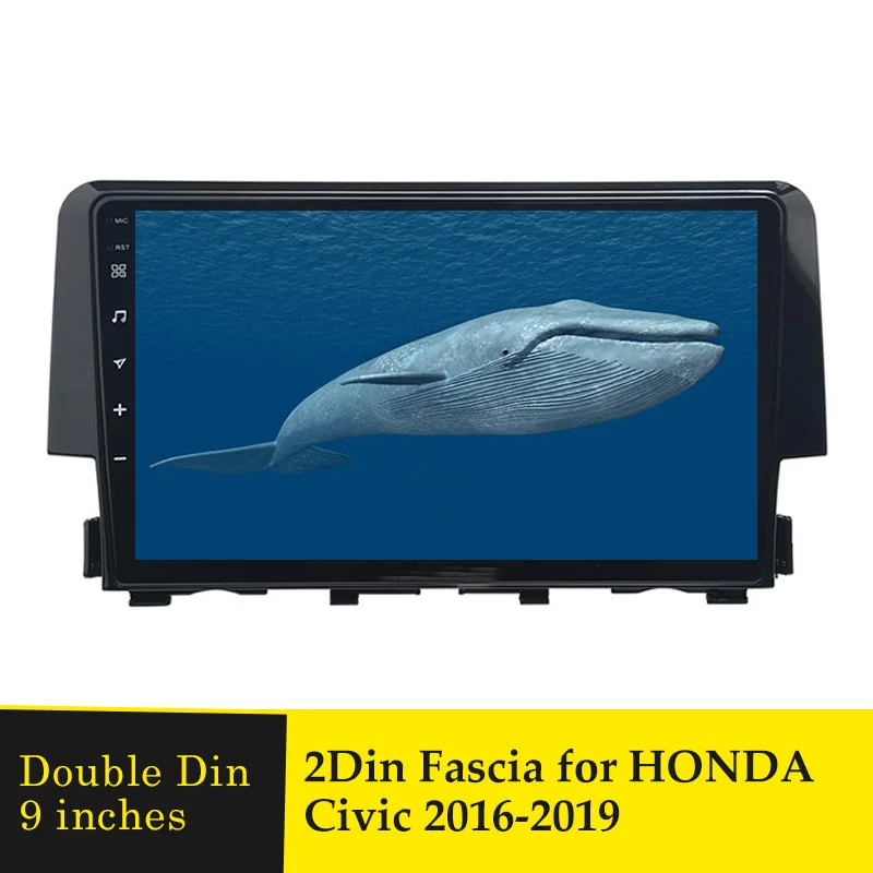 9 дюймовая Автомобильная радиоустановка Fascia ДЛЯ Honda Civic 2016-2019, двойной Din DVD-плеер, рамка, комплект отделки панели, головное устройство, автомо...
9 дюймовая Автомобильная радиоустановка Fascia ДЛЯ Honda Civic 2016-2019, двойной Din DVD-плеер, рамка, комплект отделки панели, головное устройство, автомо...