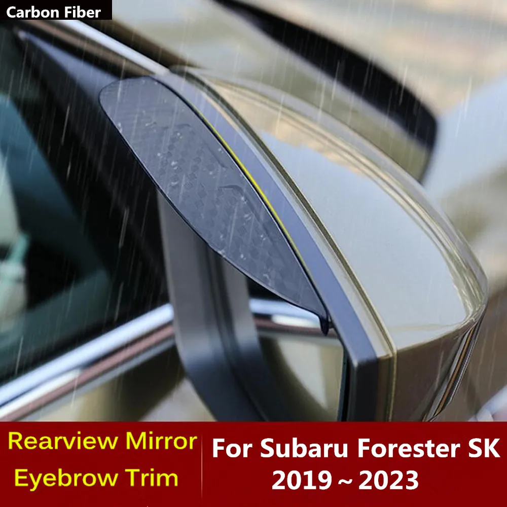 For Subaru Forester SK 2019 2020 2021 2022 2023 Carbon Fiber Side View Mirror Visor Cover Stick Trim Shield Eyebrow Rain Frame 
For Subaru Forester SK 2019 2020 2021 2022 2023 Carbon Fiber Side View Mirror Visor Cover Stick Trim Shield Eyebrow Rain Frame