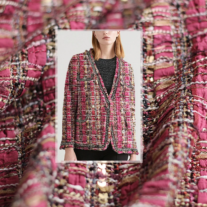 Red Raspberry France Tweed Red Braid Sequins Fabric Garment Material Autumn Women Coat Skirt DIY Sewing Cloth Freeshipping
Red Raspberry France Tweed Red Braid Sequins Fabric Garment Material Autumn Women Coat Skirt DIY Sewing Cloth Freeshipping