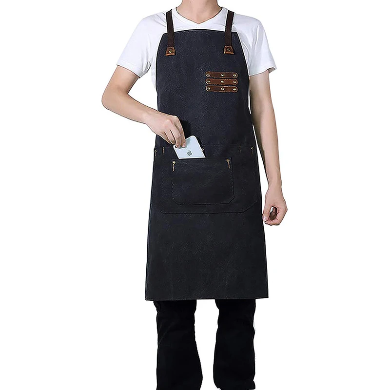 Durable Canvas Work Apron Heavy Duty waterproof with Tool Pockets Cross-Back Straps Adjustable For Woodworking Painting Garden
Durable Canvas Work Apron Heavy Duty waterproof with Tool Pockets Cross-Back Straps Adjustable For Woodworking Painting Garden