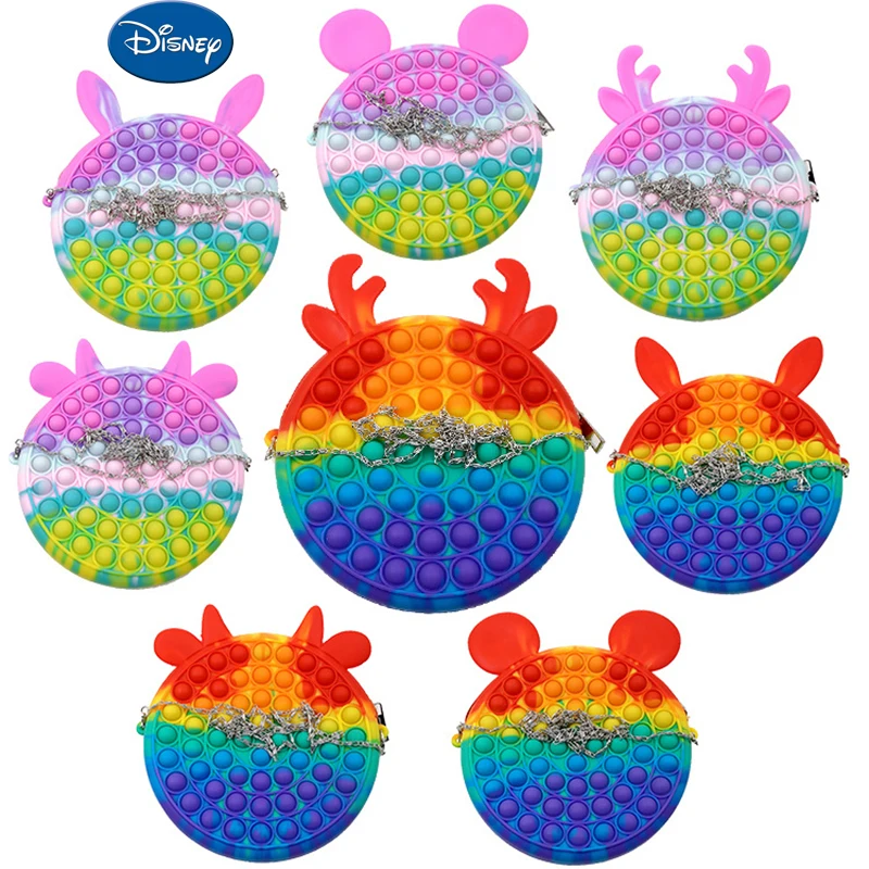 Disney Pop Backpack Fidget Toys Mickey Stress Reliever Simple Dimple Toys for Adult Antistress Push Bubble Handbag Girls Gifts
Disney Pop Backpack Fidget Toys Mickey Stress Reliever Simple Dimple Toys for Adult Antistress Push Bubble Handbag Girls Gifts