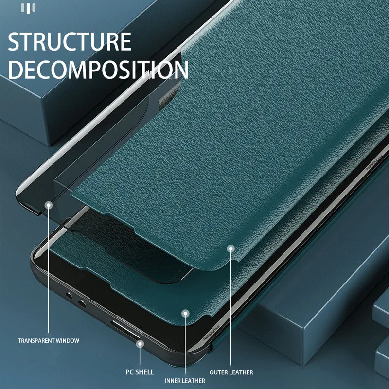 For Xiaomi Mi Poco F3 Case PU Leather Smart View Window Flip Cover For RedmiK40 K40 Pro Magnetic Holder Shockproof Coque Fundas
For Xiaomi Mi Poco F3 Case PU Leather Smart View Window Flip Cover For RedmiK40 K40 Pro Magnetic Holder Shockproof Coque Fundas