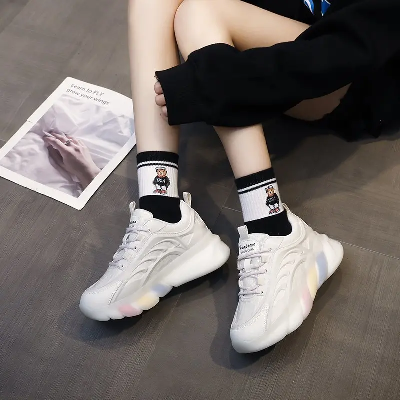 Brand Women White Shoes 5cm Platform Chunky Sneakers Woman Old Daddy Casual Shoes Comfortable Female Shoe Lady Zapatillas Mujer
Brand Women White Shoes 5cm Platform Chunky Sneakers Woman Old Daddy Casual Shoes Comfortable Female Shoe Lady Zapatillas Mujer
