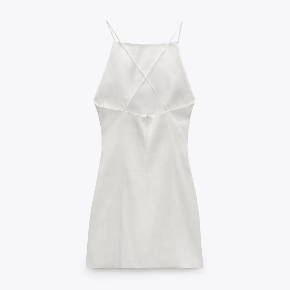 2021 ZA summer women's clothing socialite elegant backless linen pleated suspender dress RA 9479095 9479/095
2021 ZA summer women's clothing socialite elegant backless linen pleated suspender dress RA 9479095 9479/095