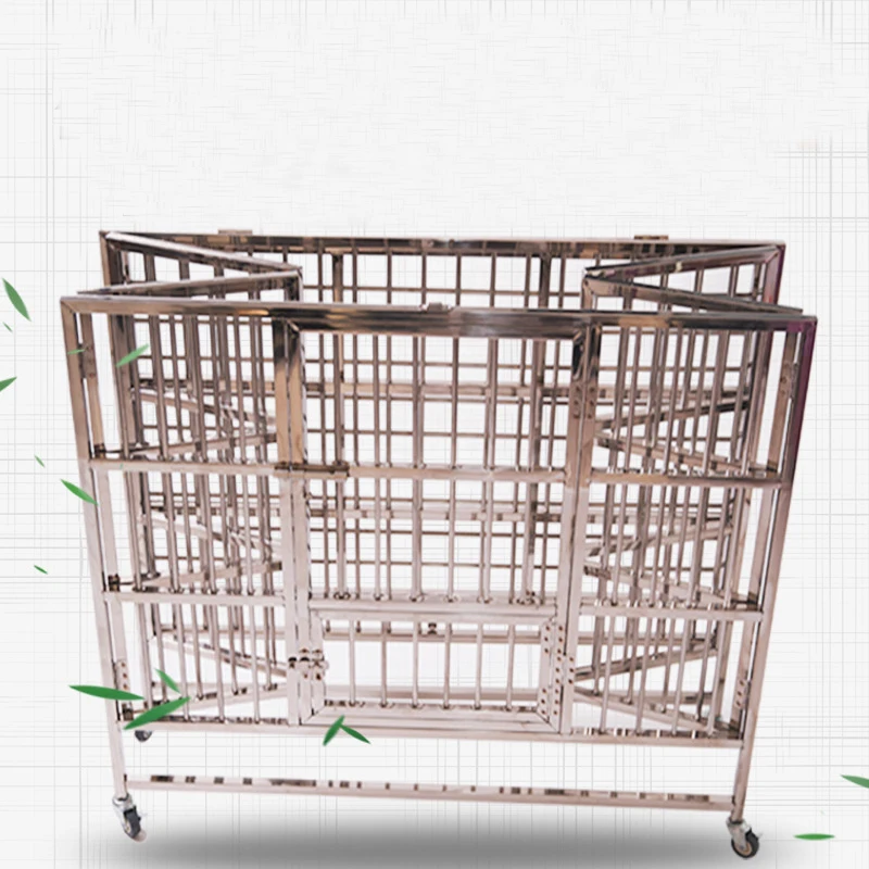Reinforced Stainless Steel 202 Folding Large Kennels Pet Cage Dog Accessories House
Reinforced Stainless Steel 202 Folding Large Kennels Pet Cage Dog Accessories House