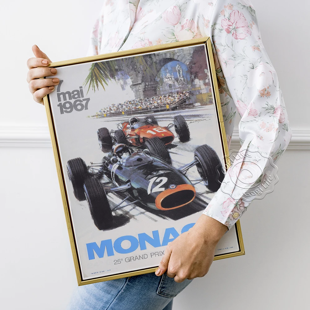 1976 7 Mai Formula One F1 Racing Retro Art Print, Monaco 25th Grand Prix Automobile Vintage Art Poster, Boys Room Decor Stickers
1976 7 Mai Formula One F1 Racing Retro Art Print, Monaco 25th Grand Prix Automobile Vintage Art Poster, Boys Room Decor Stickers