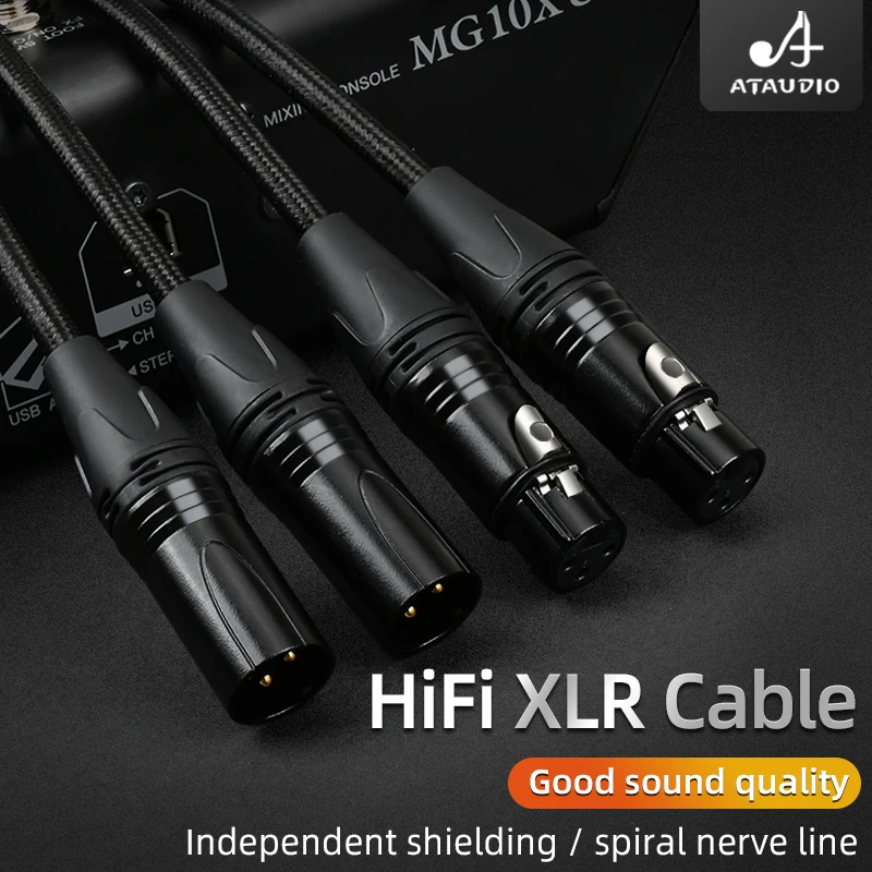 

Hifi XLR Cable High Quality 6N OFC Microphone Sound Cable Plug XLR Extension Cable for Audio Mixer Amplifiers