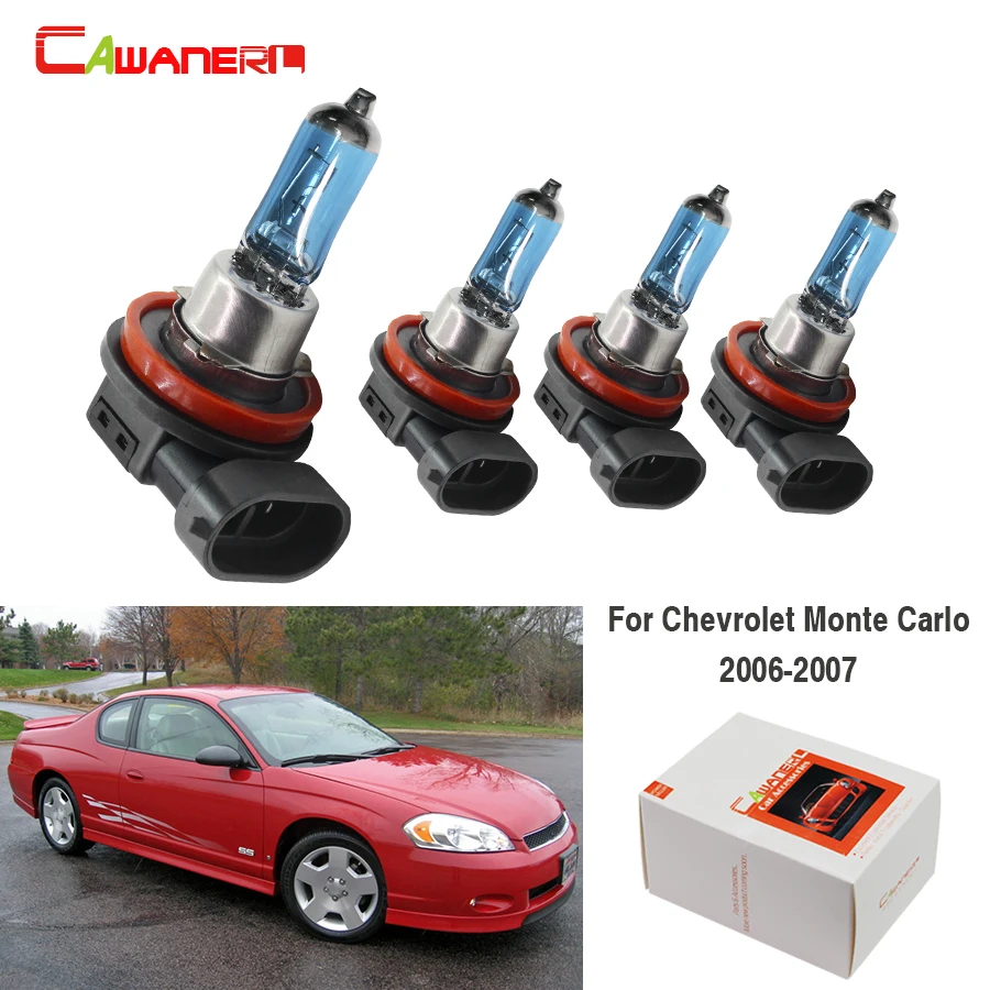 Галогенная лампа Cawanerl 4X100W H9 H11 для стайлинга автомобиля, фасветильник дальнего и ближнего света 12 В для Chevrolet Monte Carlo Coupe 2006-2007
Галогенная лампа Cawanerl 4X100W H9 H11 для стайлинга автомобиля, фасветильник дальнего и ближнего света 12 В для Chevrolet Monte Carlo Coupe 2006-2007