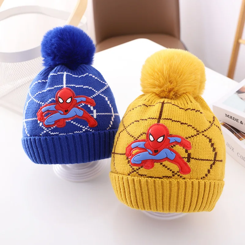 Korean Kid Fashion Cute Spiderman Decoration Cartoon Knitted Hat Winter Boy Girl Pure Color Plush Ball Decoration Beanies Hat
Korean Kid Fashion Cute Spiderman Decoration Cartoon Knitted Hat Winter Boy Girl Pure Color Plush Ball Decoration Beanies Hat