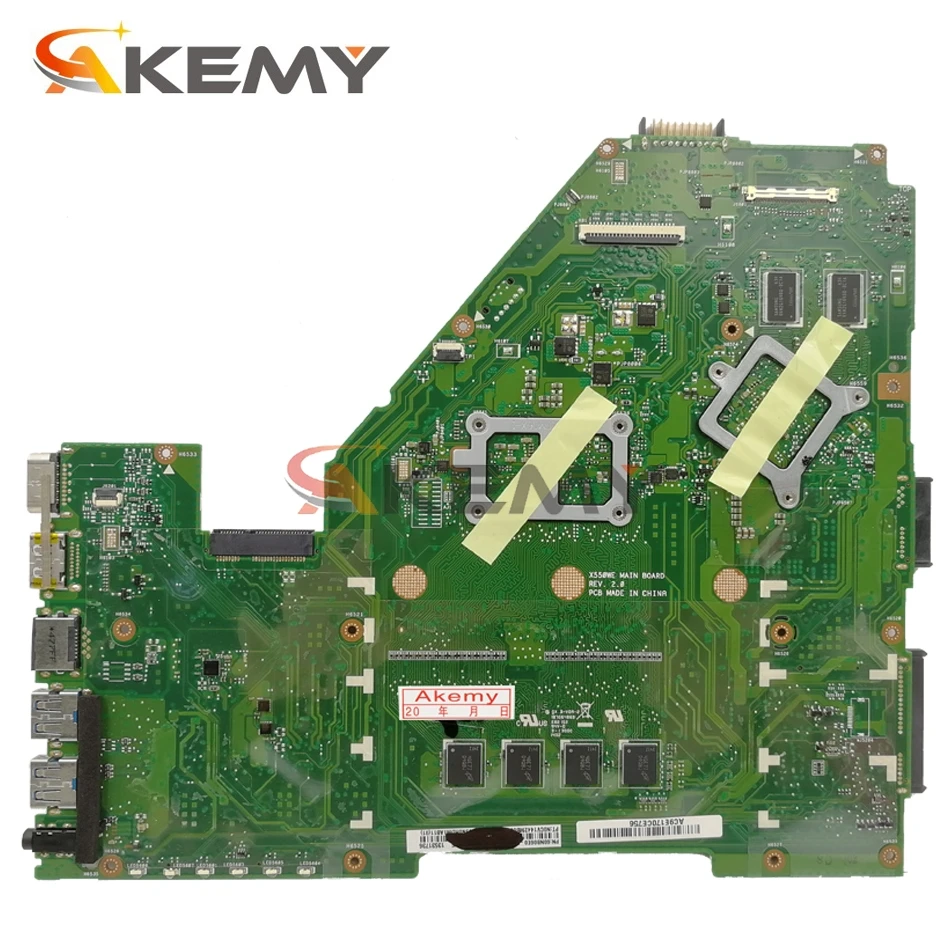 AKEMY X550EP материнская плата для ноутбука For Asus X550E D552E X552E оригинальная A4-5100 CPU 4 Гб RAM |