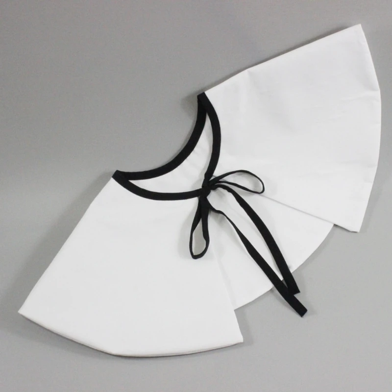Vintage Elegant Dress Fake Collar Shawl Wrap Contrast Color Lace-Up Thick White Necklace Lapel Blouse Mini Poncho Cape
Vintage Elegant Dress Fake Collar Shawl Wrap Contrast Color Lace-Up Thick White Necklace Lapel Blouse Mini Poncho Cape