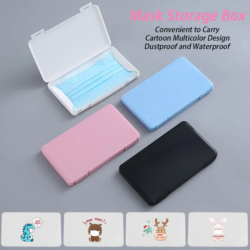 Portable Face Mask Storage Box Dustproof Disposable Mask Packaging Saves Case Cute Cartoon Plastic Masks Storage Cover
Portable Face Mask Storage Box Dustproof Disposable Mask Packaging Saves Case Cute Cartoon Plastic Masks Storage Cover