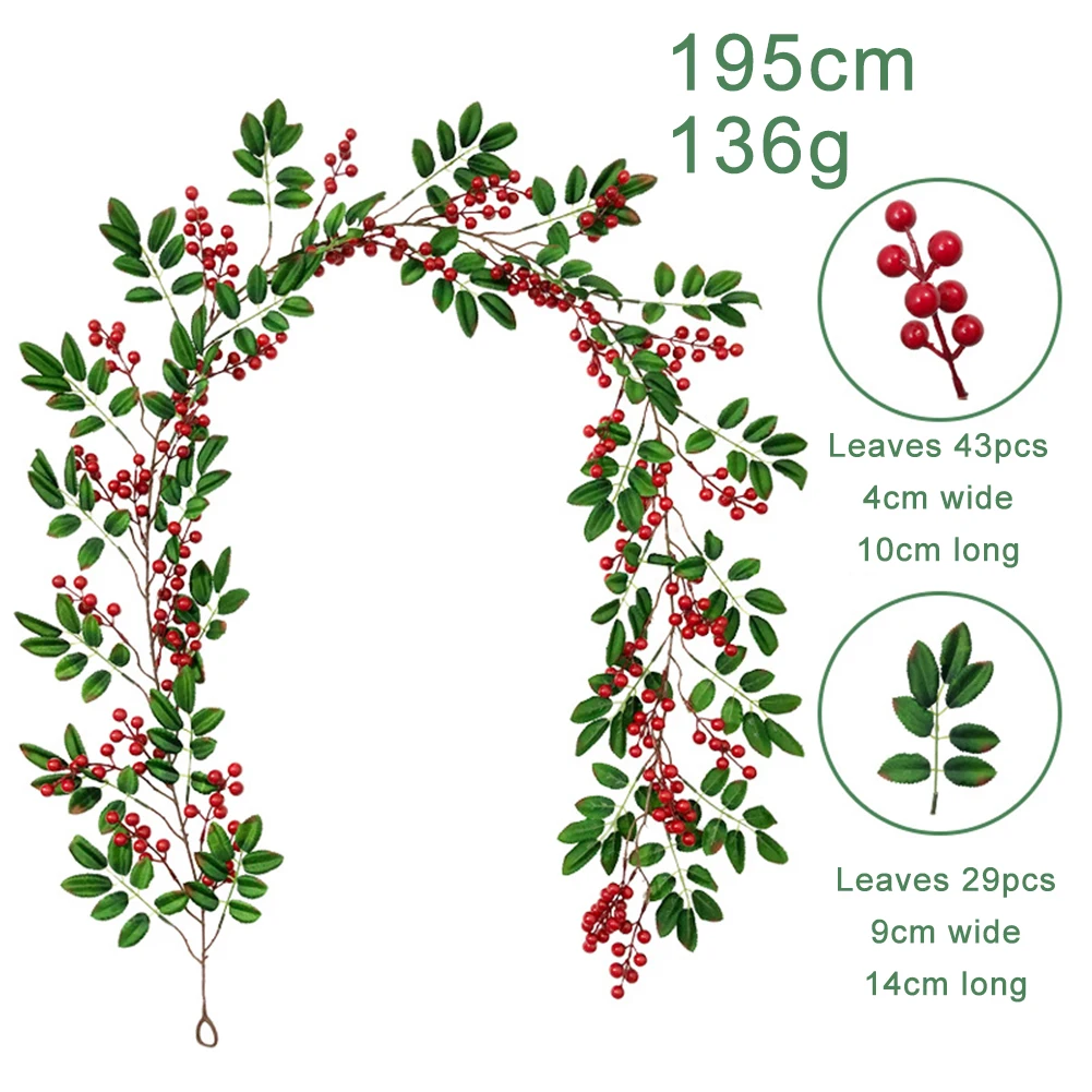1pcs Artificial Rattan Christmas Leaf Red Fruit Acacia Bean Decoration Rattan Home Party Wedding Decoration
1pcs Artificial Rattan Christmas Leaf Red Fruit Acacia Bean Decoration Rattan Home Party Wedding Decoration