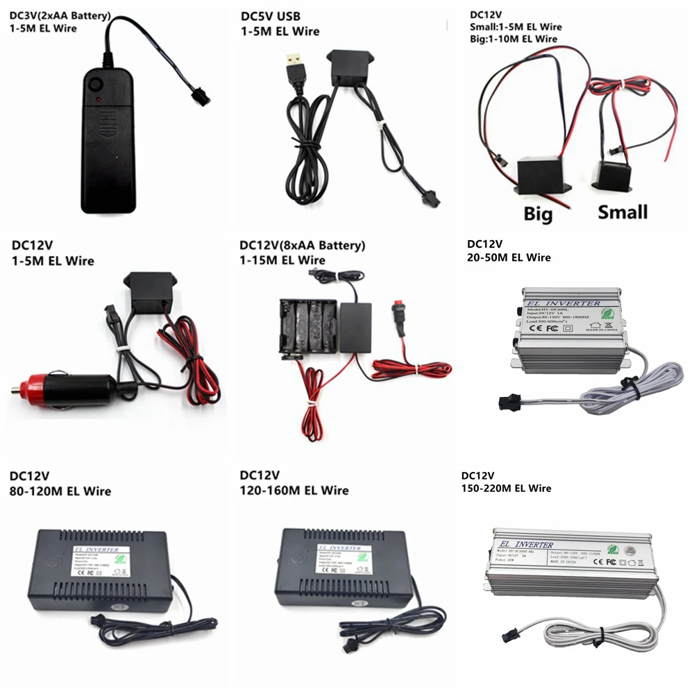 DC 3V AA батарея 5V USB 12V адаптер питания контроллер драйвера инвертор для 1-220M электролюминесцентный провод El светильник
DC 3V AA батарея 5V USB 12V адаптер питания контроллер драйвера инвертор для 1-220M электролюминесцентный провод El светильник