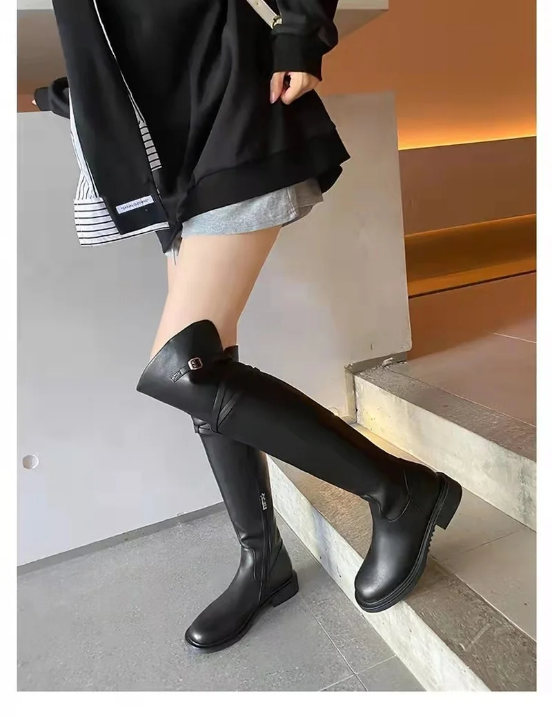 Low heel women's shoes PU leather over the knee high boots autumn and winter shoes thick bottom zipper women's boots size 34-43
Low heel women's shoes PU leather over the knee high boots autumn and winter shoes thick bottom zipper women's boots size 34-43