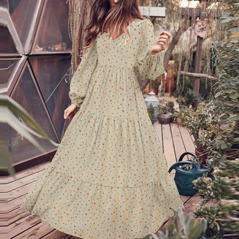 Women long sleeve floral print maxi dress sukienka Spring summer dresses and sundresses Lady flower print plus size dresses
Women long sleeve floral print maxi dress sukienka Spring summer dresses and sundresses Lady flower print plus size dresses