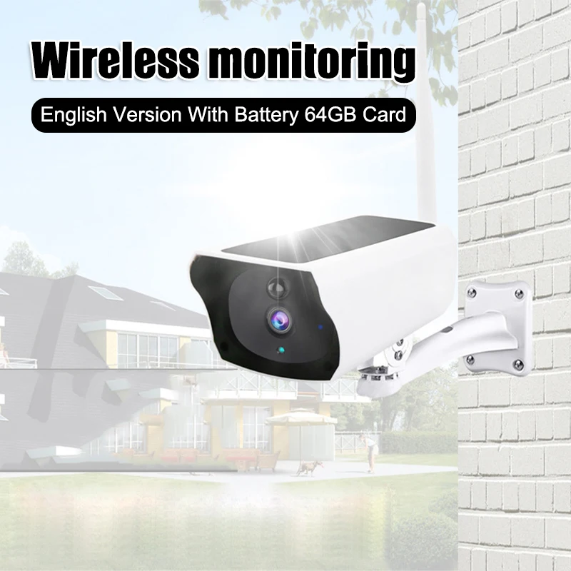 Solar Powered Security Camera Wireless Wi-Fi Camera 1080P HD IP67 Waterproof Night Vision Outdoor with 64G SD Card
Solar Powered Security Camera Wireless Wi-Fi Camera 1080P HD IP67 Waterproof Night Vision Outdoor with 64G SD Card