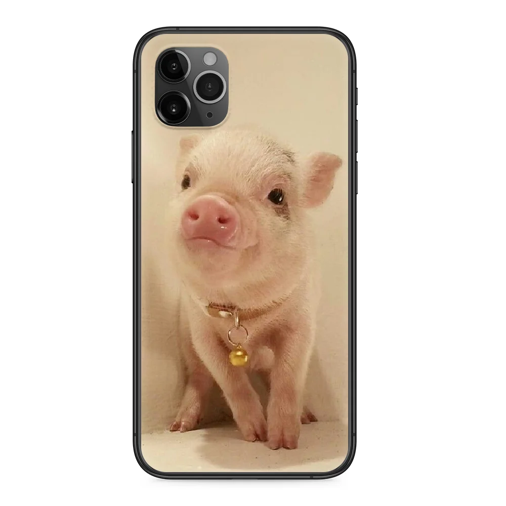 Чехол для телефона с изображением милого поросенка iphone 4 4s 5 5S SE 5C 6 6S 7 8 plus X XS XR 11 PRO