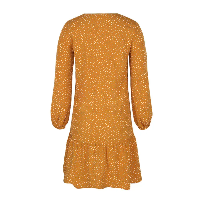 KNOYEER Long Sleeve Loose Dresses Women Vintage Button White Dot Print V Neck Autumn Vestidos 2020 Boho Casual A-Line Robe
KNOYEER Long Sleeve Loose Dresses Women Vintage Button White Dot Print V Neck Autumn Vestidos 2020 Boho Casual A-Line Robe