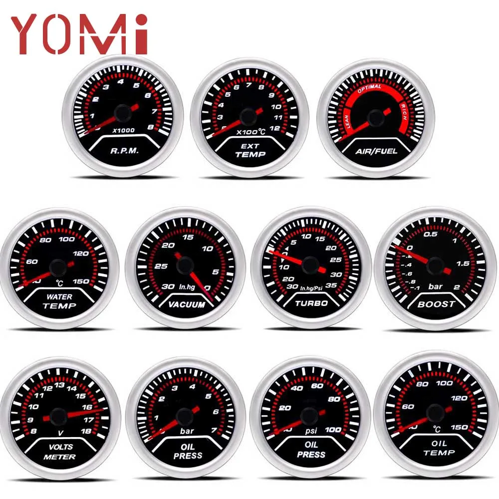 Тахометр YOMI 2 дюйма измеритель давления в автомобиле 52 мм psi для измерения