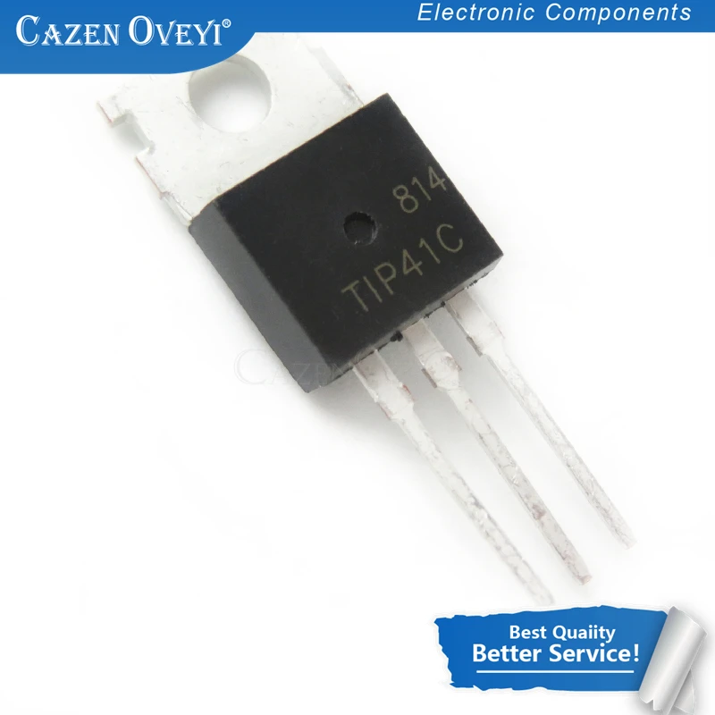 10 шт./лот TIP41C TIP41 TO-220 биполярные транзисторы-BJT 6A 100V 65W NPN новый оригинальный в