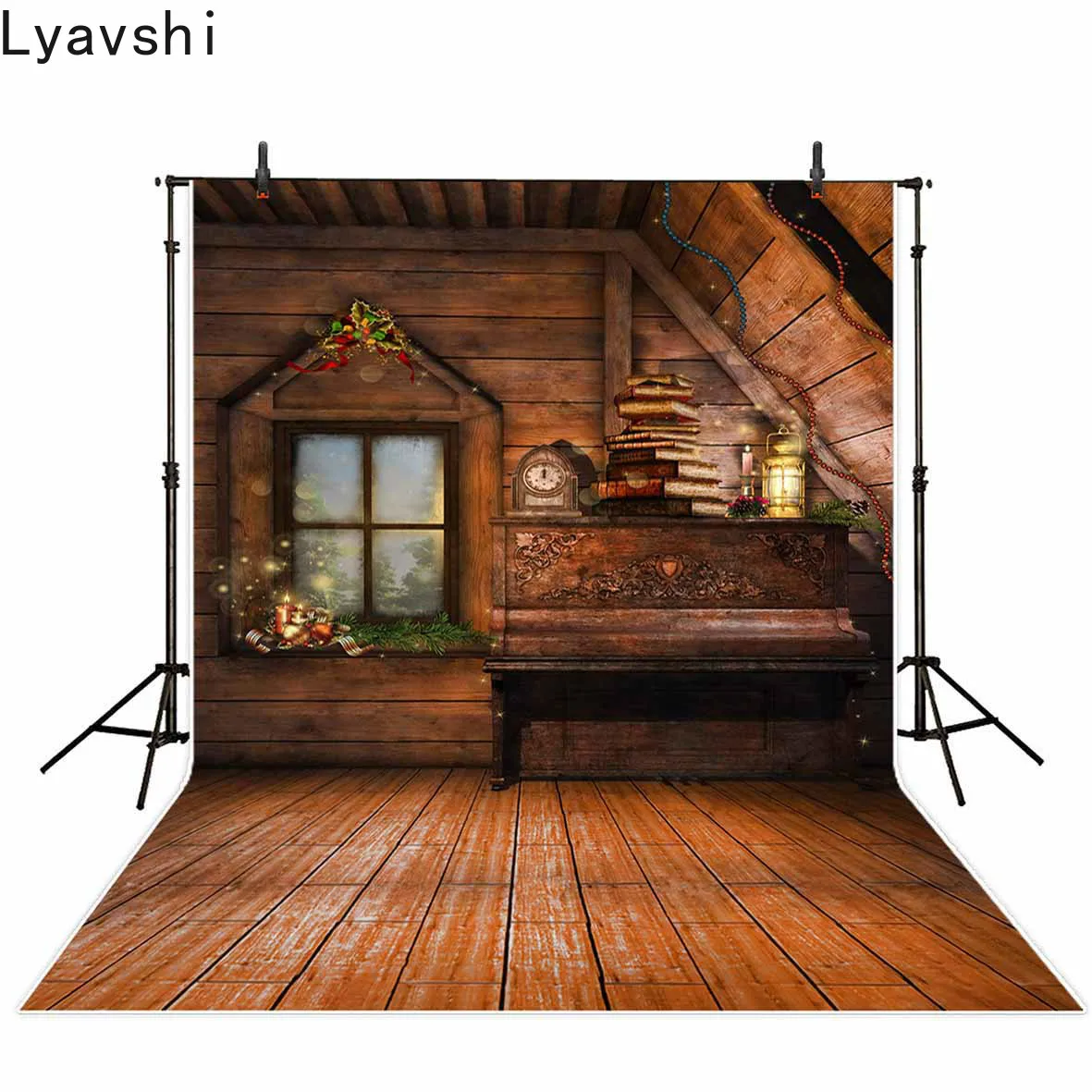 Фон для фотографий Lyavshi, рождественские украшения, винтажный фон с пианино и будильником для фотостудии
Фон для фотографий Lyavshi, рождественские украшения, винтажный фон с пианино и будильником для фотостудии