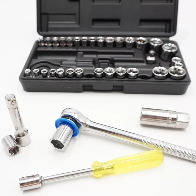 40 Piece Bicycle Repair Tool Ratchet Set Torque Wrench Combination Kit Multi Function Wrench Socket Tool Set Key Vanadium Steel
40 Piece Bicycle Repair Tool Ratchet Set Torque Wrench Combination Kit Multi Function Wrench Socket Tool Set Key Vanadium Steel