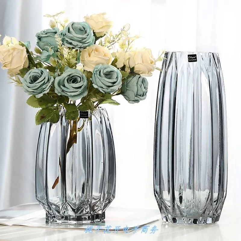 

Vase Home Decor Large Glass Vases Bottle Transparent Hydroponic Terrarium Room Flower Decoration Vase стекл ваза для цветов