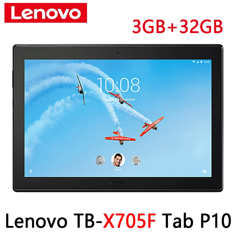 

Lenovo Tab P10 TB-X705F Snapdragon 450 Octa-Core 10.1 inch 1920*1200 3GB Ram 32GB Rom Android 8 WiFI Tablet PC Android Tablet