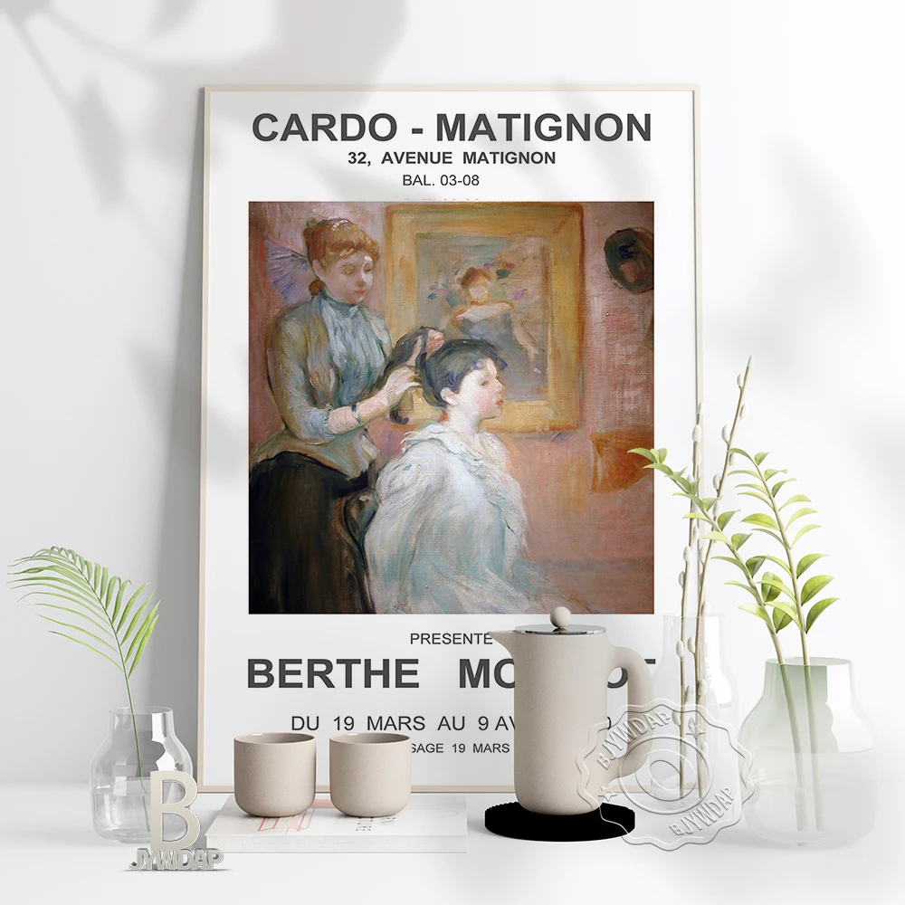 Berthe Morisot Cardo-Matignon Art Poster, Morisot Housemaid Heip The Lady'S Fix Hair Art Prints, French Vintage Home Wall Decor
Berthe Morisot Cardo-Matignon Art Poster, Morisot Housemaid Heip The Lady'S Fix Hair Art Prints, French Vintage Home Wall Decor