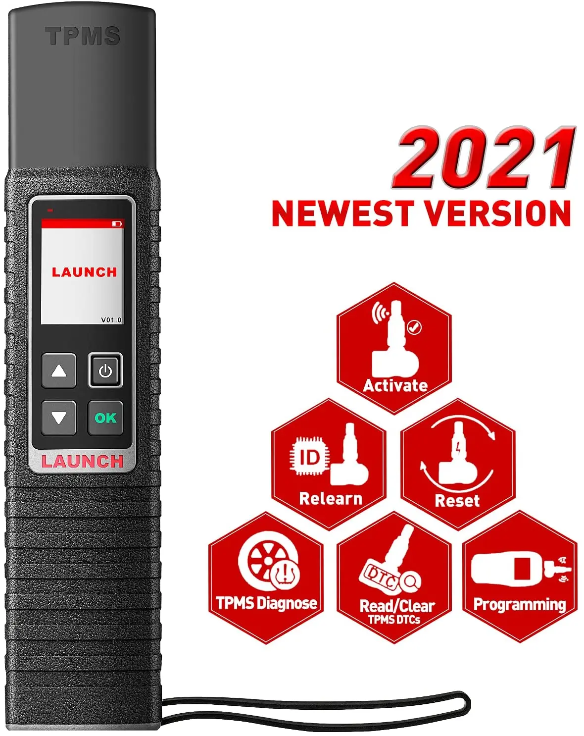 Инструмент для контроля давления в шинах LAUNCH X431 TSGUN TPMS, датчик активации считывания, обучения, программирования, работает на X431 V/V +/PRO3S
Инструмент для контроля давления в шинах LAUNCH X431 TSGUN TPMS, датчик активации считывания, обучения, программирования, работает на X431 V/V +/PRO3S
