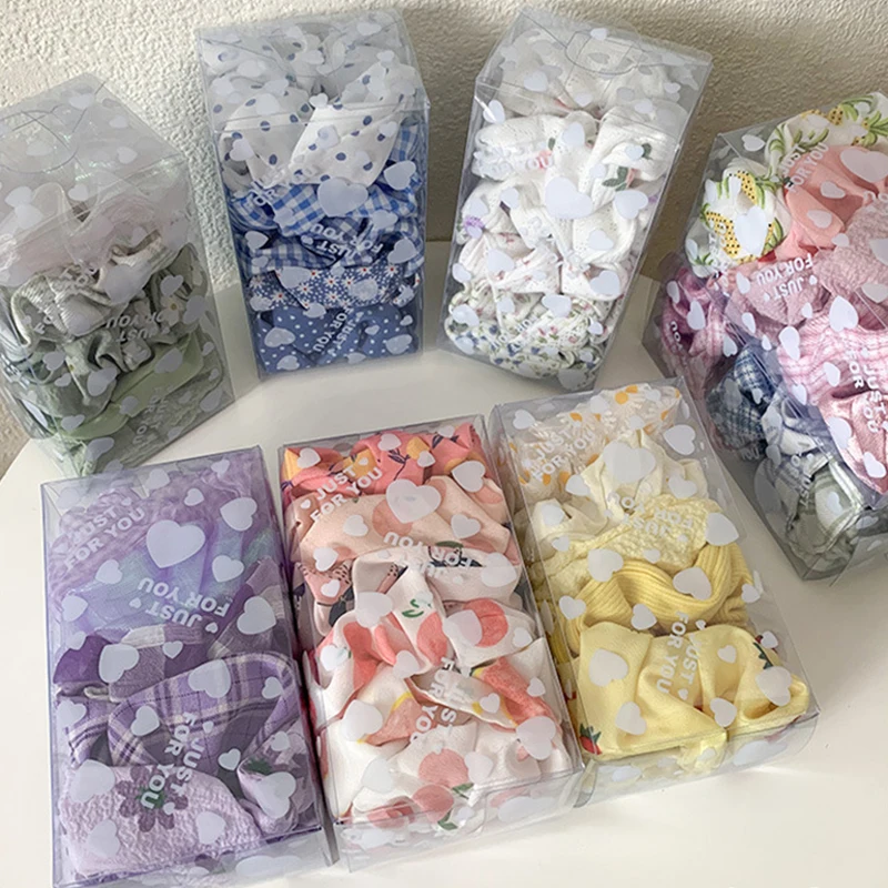 Set Striped Plaids Printed Scrunchies Pack 5/6/7/8 Pcs of Set Gum Girls Silky Women Hair Band Elegant Hair Ties Rope Rubber Band
Set Striped Plaids Printed Scrunchies Pack 5/6/7/8 Pcs of Set Gum Girls Silky Women Hair Band Elegant Hair Ties Rope Rubber Band