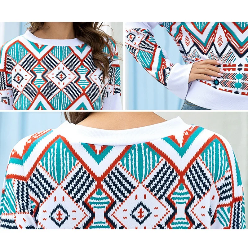 Mimofunny Long Sleeve Women T-Shirts Spring Patchwork Pattern Print Tees Shirts Casual Tops Female Vintage Fashion Loose Tshirts
Mimofunny Long Sleeve Women T-Shirts Spring Patchwork Pattern Print Tees Shirts Casual Tops Female Vintage Fashion Loose Tshirts