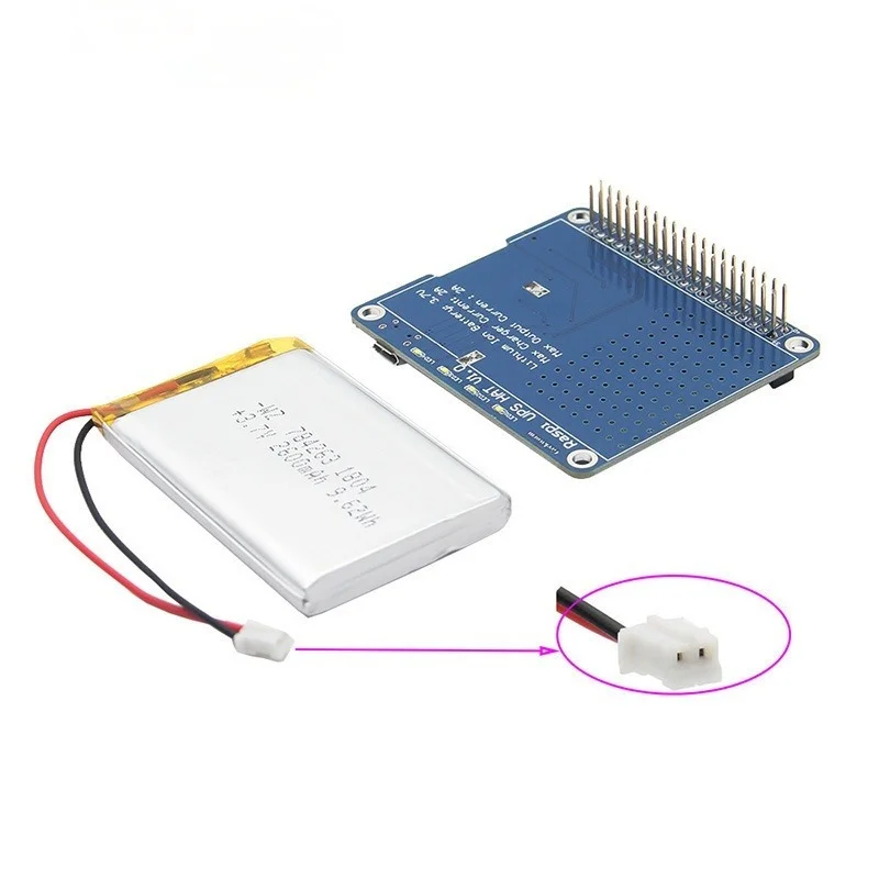 Pi Lithium Battery Expansion Board Can Display Power UPS HAT Expansion Board Support Filling While Using
Pi Lithium Battery Expansion Board Can Display Power UPS HAT Expansion Board Support Filling While Using
