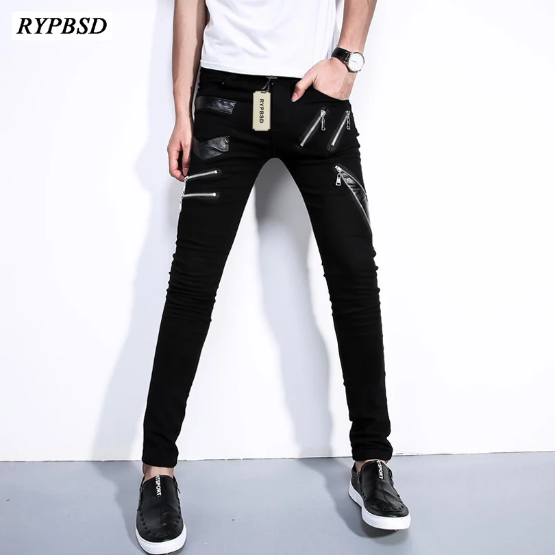 2021 Spring Autumn Fashion Zipper Design Leather Patchwork Pants Men Hip Hop Sportswear Pants Slim Fit White Skinny Trousers Men
2021 Spring Autumn Fashion Zipper Design Leather Patchwork Pants Men Hip Hop Sportswear Pants Slim Fit White Skinny Trousers Men