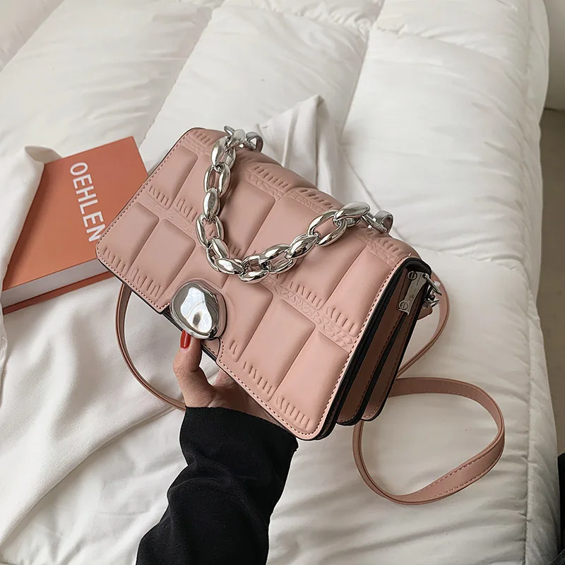 Quality Soft Leather Chain Shoulder Bags for Women 2021 New Women's Handbag Casual Concise Ladies Crossbody Small Square Bag
Quality Soft Leather Chain Shoulder Bags for Women 2021 New Women's Handbag Casual Concise Ladies Crossbody Small Square Bag