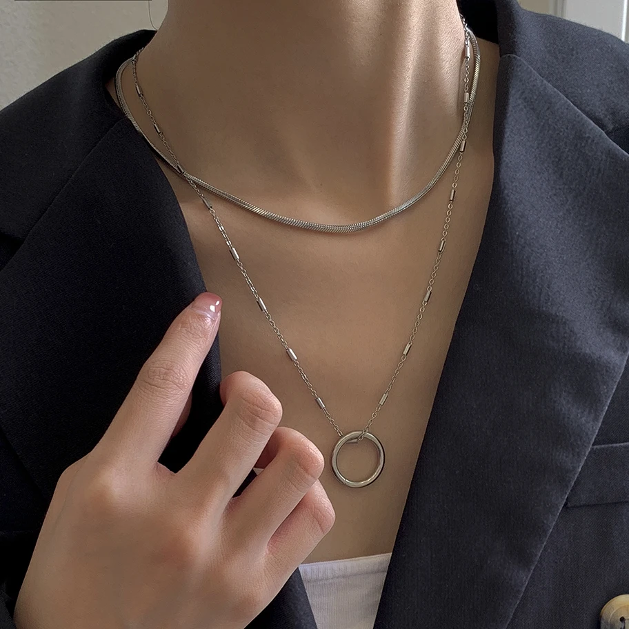 Ingemark High Quality Stainless Steel Silver Color Necklace Ethnic Circle Pendent Necklace For Charm Women Party Fashion Jewelry
Ingemark High Quality Stainless Steel Silver Color Necklace Ethnic Circle Pendent Necklace For Charm Women Party Fashion Jewelry