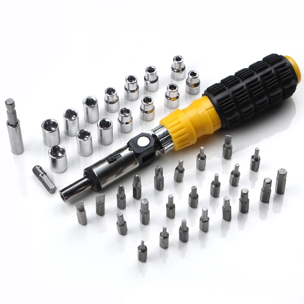 41pcs/set Multifunction Screwdriver Bit Tool Kit Socket Wrench Screw Driver Household Repair Hand Tools
41pcs/set Multifunction Screwdriver Bit Tool Kit Socket Wrench Screw Driver Household Repair Hand Tools