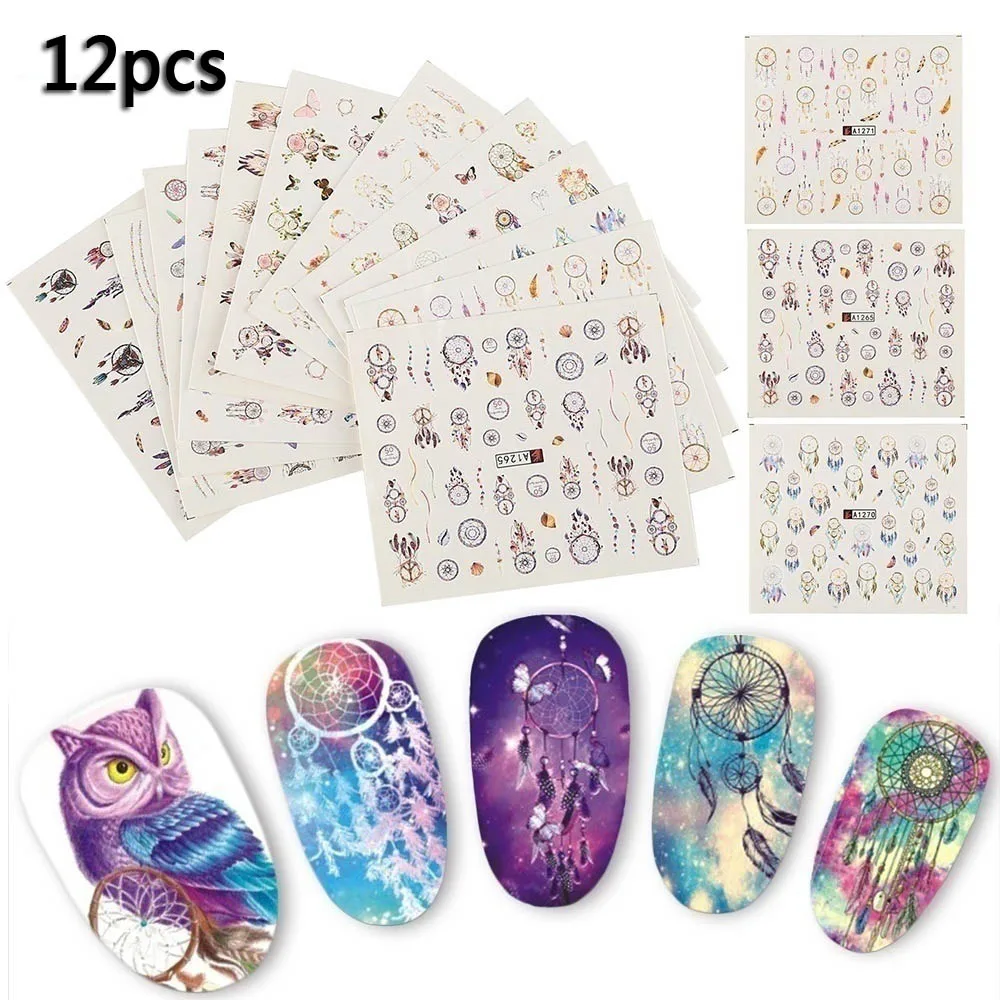 12 Pcs Nail Art Stickers Dream Catcher Water Transfer Decals Stickers(Random Color)
12 Pcs Nail Art Stickers Dream Catcher Water Transfer Decals Stickers(Random Color)