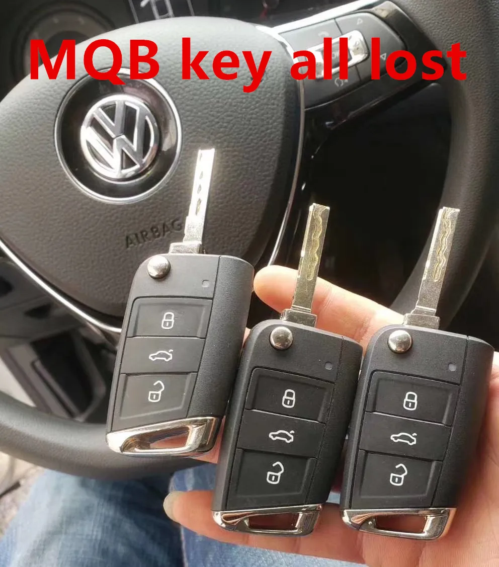 

Key programming MQB all key lost keyless and no keyless IMMO data calculation service ---- xhorse vvdi2 or AVDI or VVDI key too