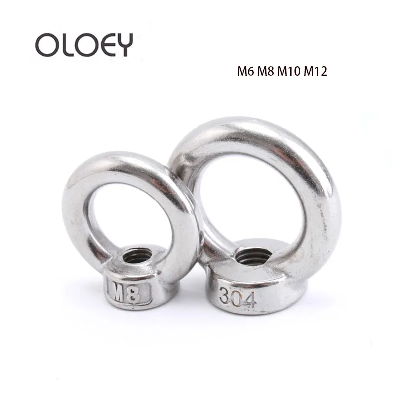 Free Shipping M6/M8/M10/M12 Eye Nut Stainless Steel Marine Lifting Eye Nut Ring Nut Loop Hole For Cable Rope Lifting
Free Shipping M6/M8/M10/M12 Eye Nut Stainless Steel Marine Lifting Eye Nut Ring Nut Loop Hole For Cable Rope Lifting