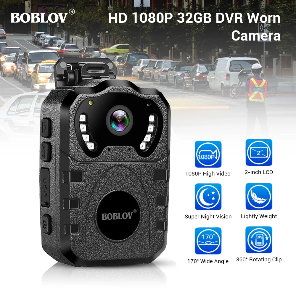 Камера BOBLOV WN10 HD 1080P инфракрасная портативная Ночная камера полицейская