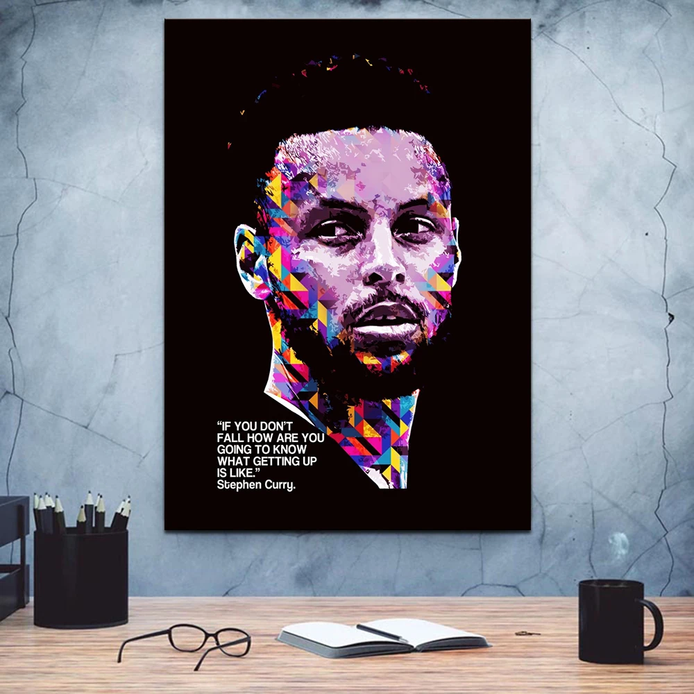 Graffiti Art Character Portrait Wall Art Canvas Painting Basketball Star Posters Print Wall Picture for Living Room Home Decor
Graffiti Art Character Portrait Wall Art Canvas Painting Basketball Star Posters Print Wall Picture for Living Room Home Decor