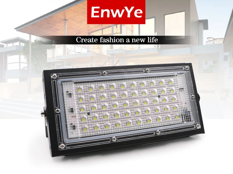 50W LED Floodlight Household Energy-saving High Light Transmission Spotlight Outdoor Waterproof Beam Angle Garden Lamps 110/220V
50W LED Floodlight Household Energy-saving High Light Transmission Spotlight Outdoor Waterproof Beam Angle Garden Lamps 110/220V