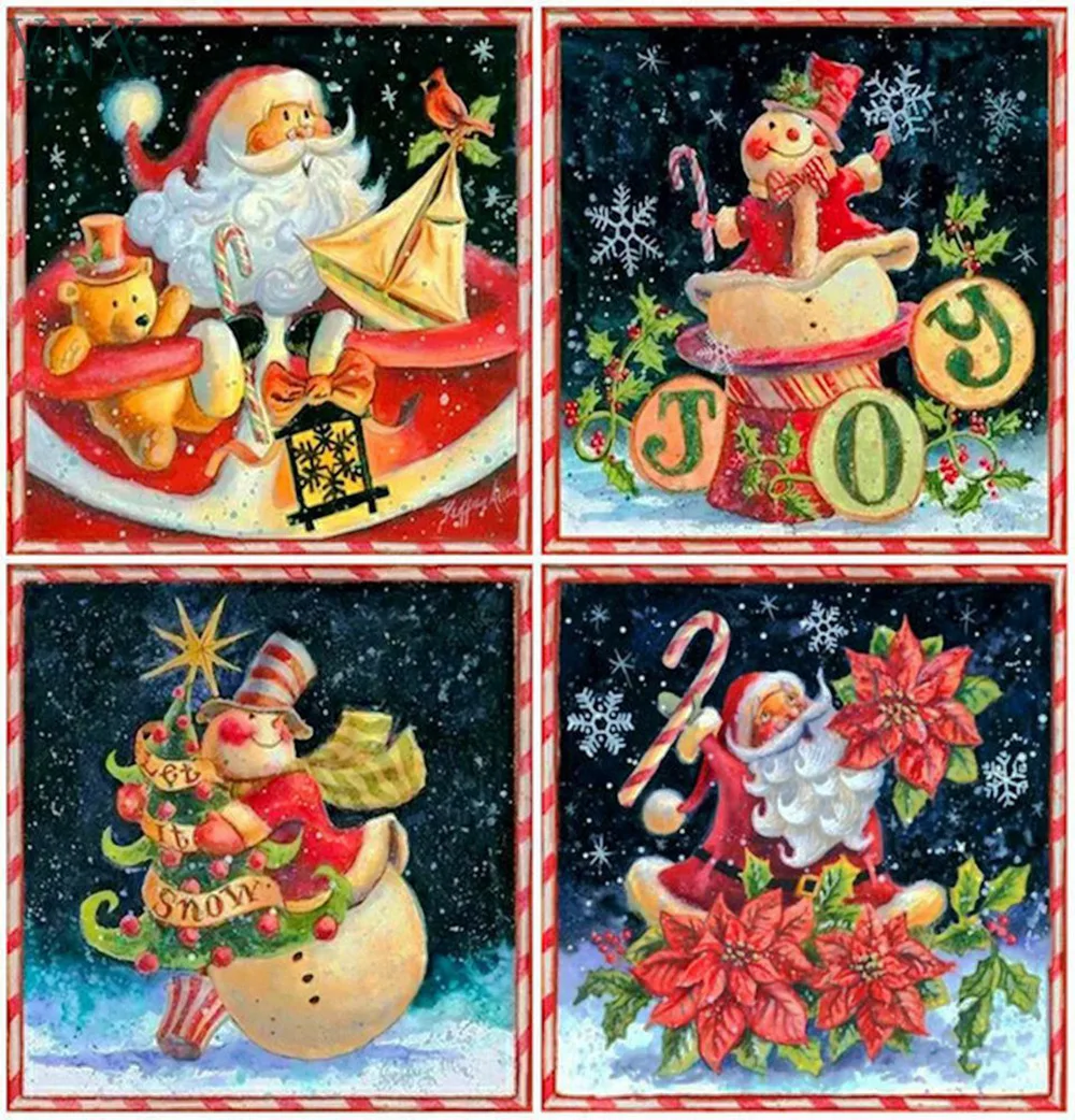 YNX New Santa Snow Decorative Gifts Family Mosaic Cross Stitch Full Square Diamond Painting Collection Handmade Gift Diamond Art
YNX New Santa Snow Decorative Gifts Family Mosaic Cross Stitch Full Square Diamond Painting Collection Handmade Gift Diamond Art